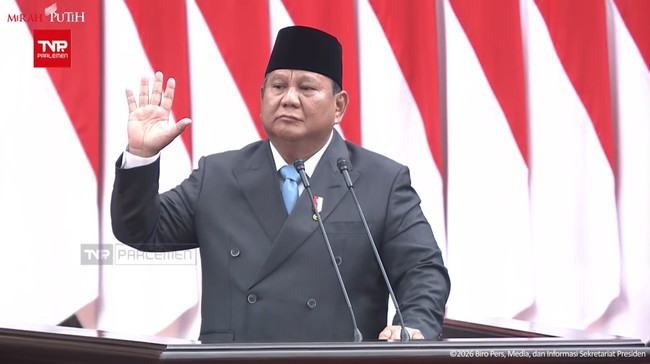 Pidato di DPR, Prabowo mengungkapkan bahwa para pendiri bangsa Indonesia merasakan penghinaan oleh penjajah.