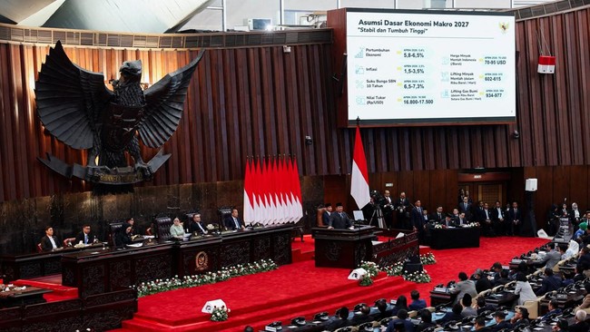FOTO:  Pidato 2 Jam Prabowo dalam Rapat Paripurna DPR
