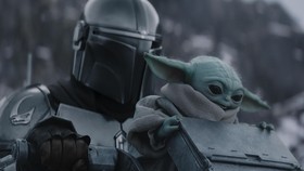 Sinopsis Star Wars: The Mandalorian and Grogu tentang Din Djarin bekerja sama dengan Baby Yoda melintasi galaksi yang jauh. (Lucasfilm Ltd)
