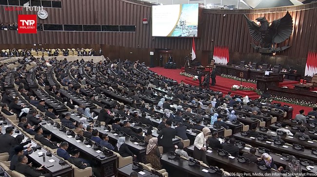 Selain dihadiri jajaran menteri kabinet, agenda pidato Presiden Prabowo Subianto di rapat paripurna DPR turut dihadiri para ketua umum partai politik.