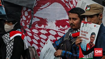 Aksi solidaritas bagi WNI dan jurnalis yang diculik Israel