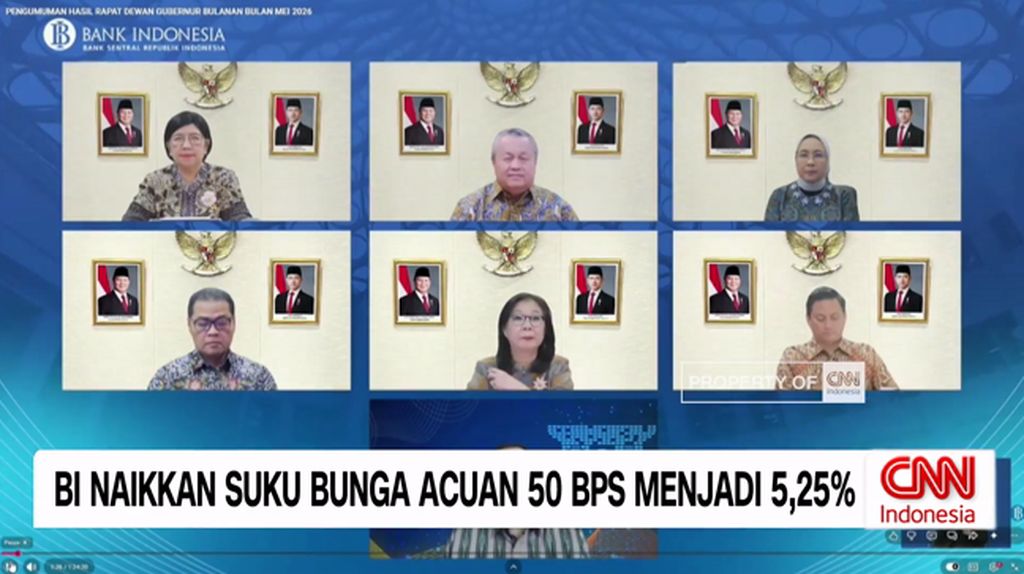 VIDEO: BI Naikkan Suku Bunga Acuan 50 BPS Menjadi 5,25%