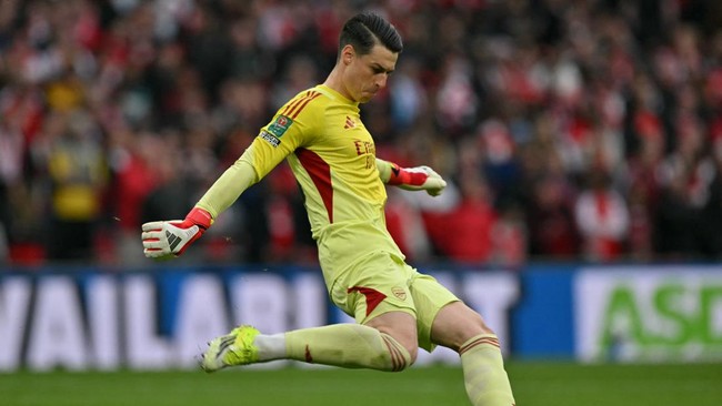 Kiper Arsenal Kepa Arrizabalaga terancam tidak mendapatkan medali juara Premier League.
