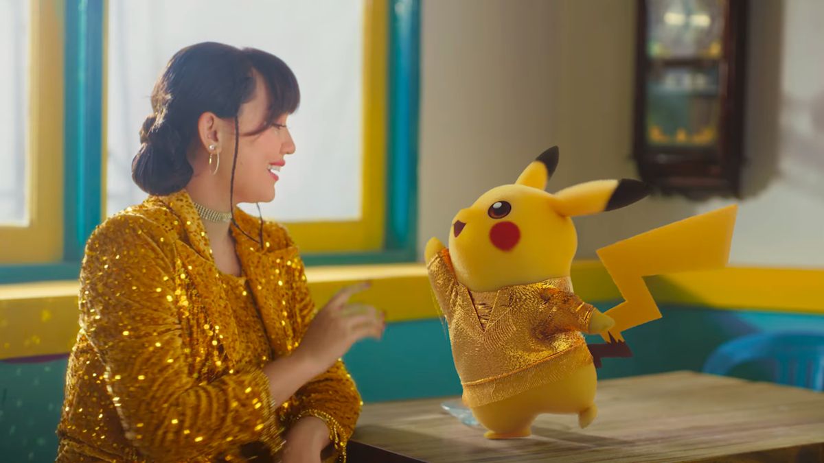 Misi Pokemon Gandeng Happy Asmara Rilis Dangdut Bareng Pikachu