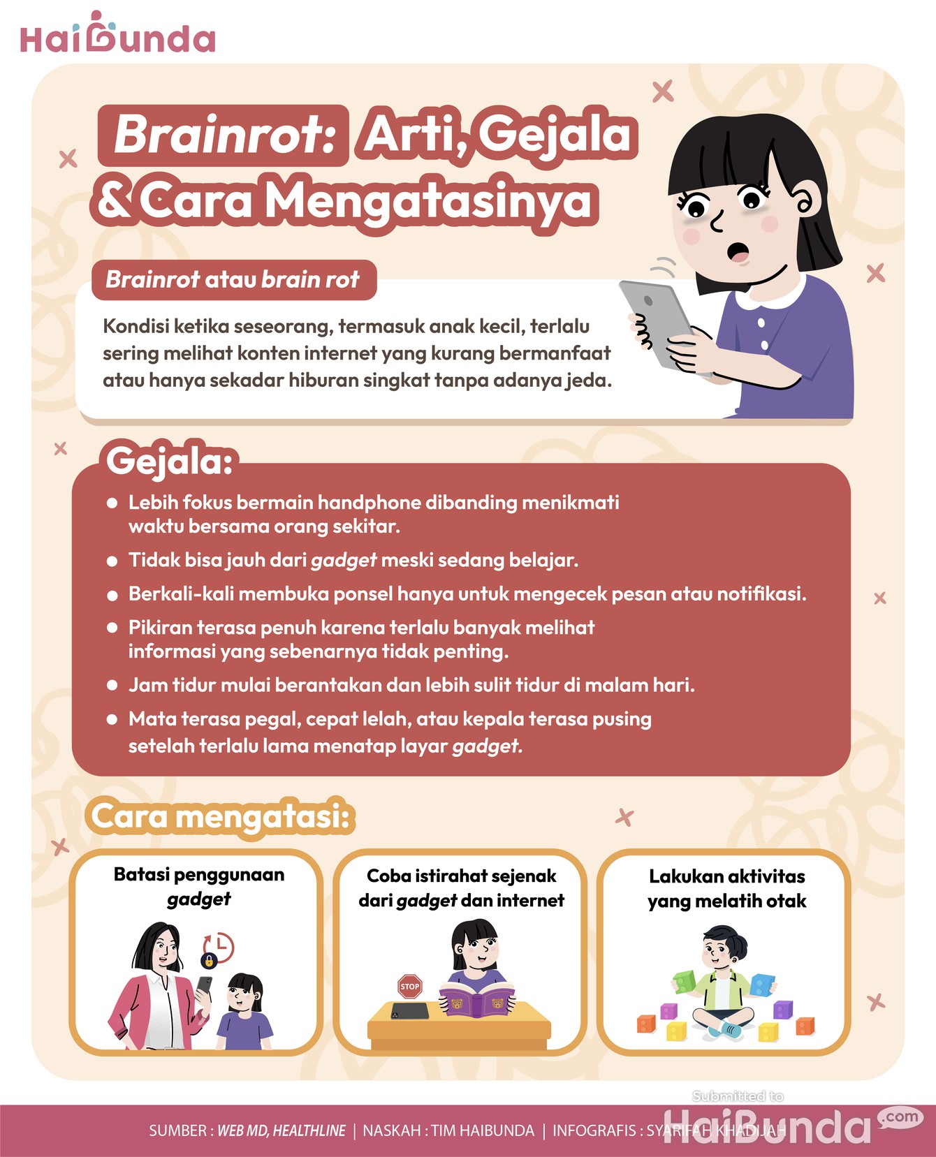 Infografis Brainrot&colon; Arti&comma; Gejala & Cara Mengatasinya