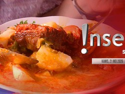 Insert Siang: Bikin Ngiler! Jennifer Eve Makan Ketupat Sayur-Bakso di Kebayoran