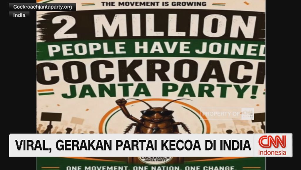 VIDEO: Viral, Gerakan Partai Kecoa di India