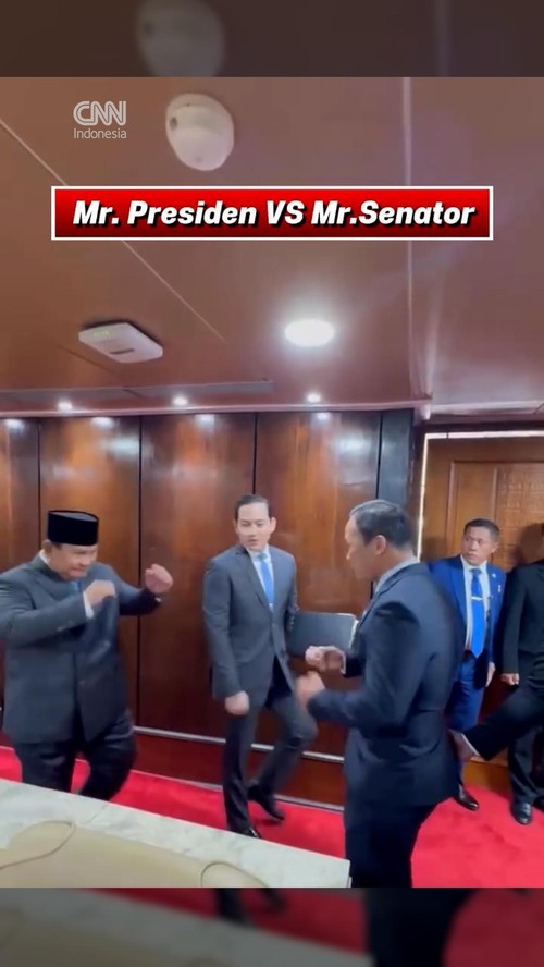 Momen Daud Jordan Ditantang Tinju Prabowo usai Sidang Paripurna DPR