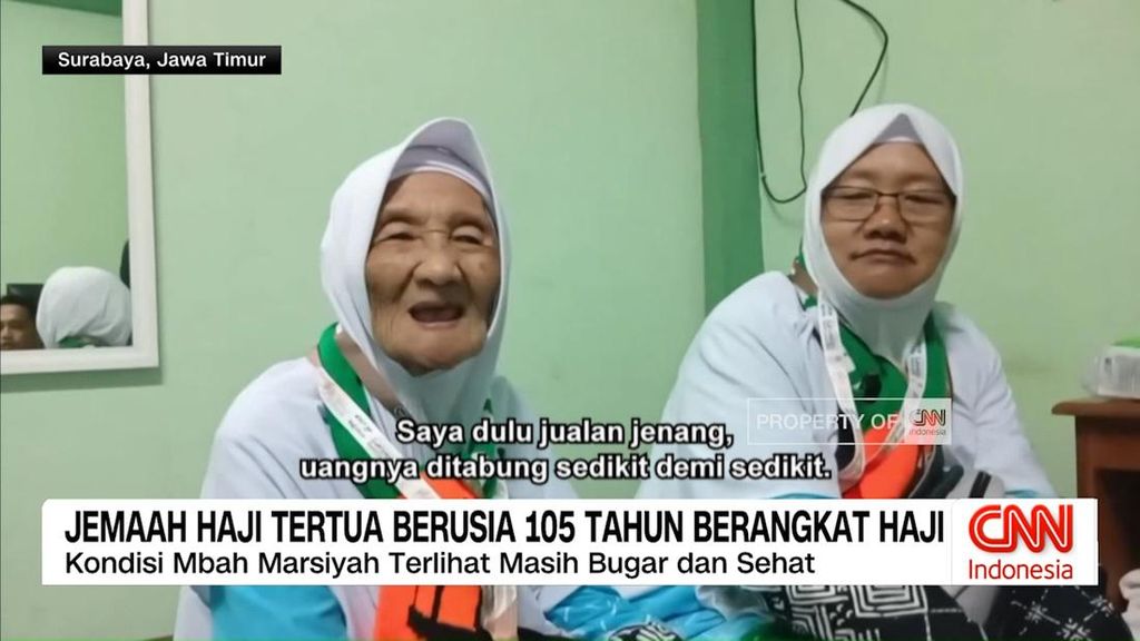 VIDEO: Jemaah Haji Tertua Berusia 105 Tahun Berangkat Haji