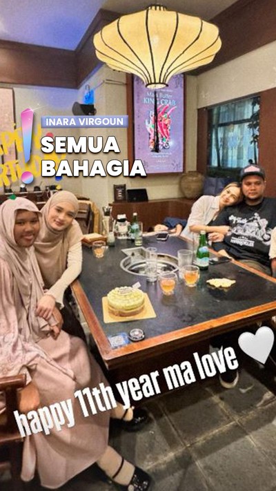 Video: Ajak Istri Baru, Virgoun Kompak Rayakan Ultah Anak Bareng Inara