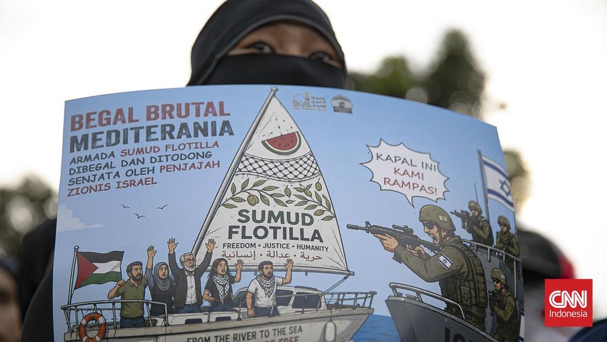 FOTO: Aksi Solidaritas Palestina di Depan Kedubes AS di Jakarta