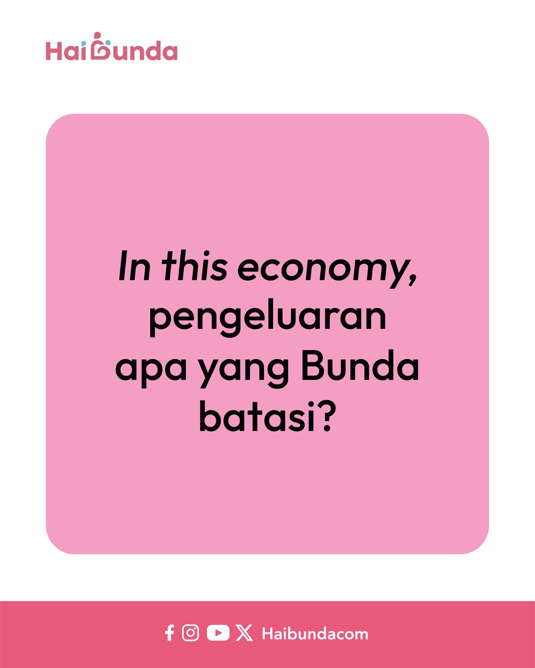 Kakak memberi kode pada Ayah untuk diajak liburan ke pantai&period; Namun&comma; in this economy&comma; bagaimana Ayah dan Bubun memberi penjelasan pada Si Kakak ya&period;