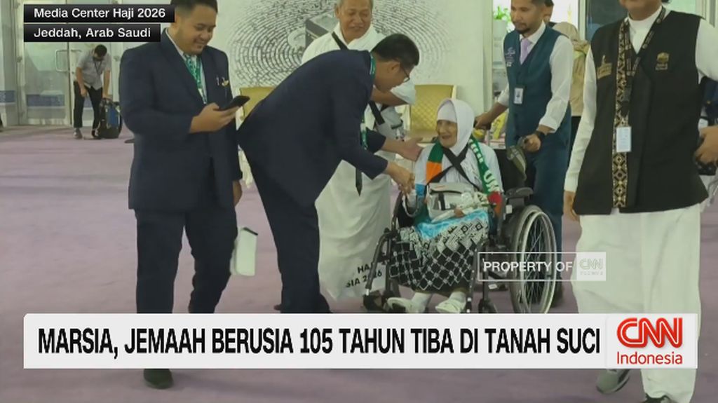 VIDEO: Marsia, Jemaah Berusia 105 Tahun Tiba di Tanah Suci