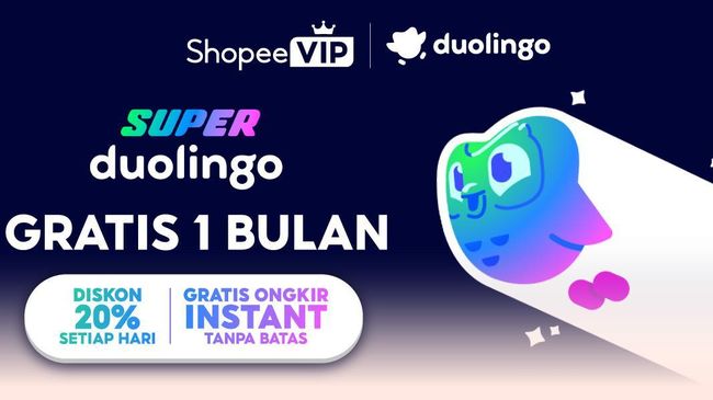 ShopeeVIP Gandeng Duolingo, Bikin Belanja Lebih Hemat dan Upgrade Diri Lebih Menyenangkan