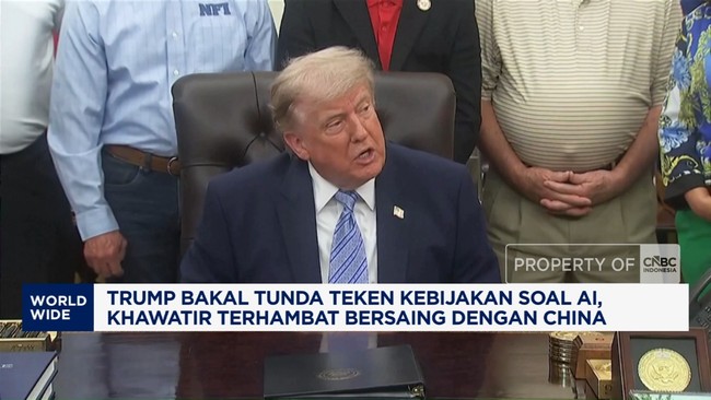 Video: Trump Bakal Tunda Teken Kebijakan soal AI