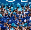Bobotoh menampilkan koreografi dukungan saat menyaksikan pertandingan Persib Bandung melawan Persijap Jepara pada laga terakhir BRI Super League 2025-2026 di Stadion Gelora Bandung Lautan Api (GBLA), Bandung, Jawa Barat, Sabtu (23/5/2026). Sedikitnya