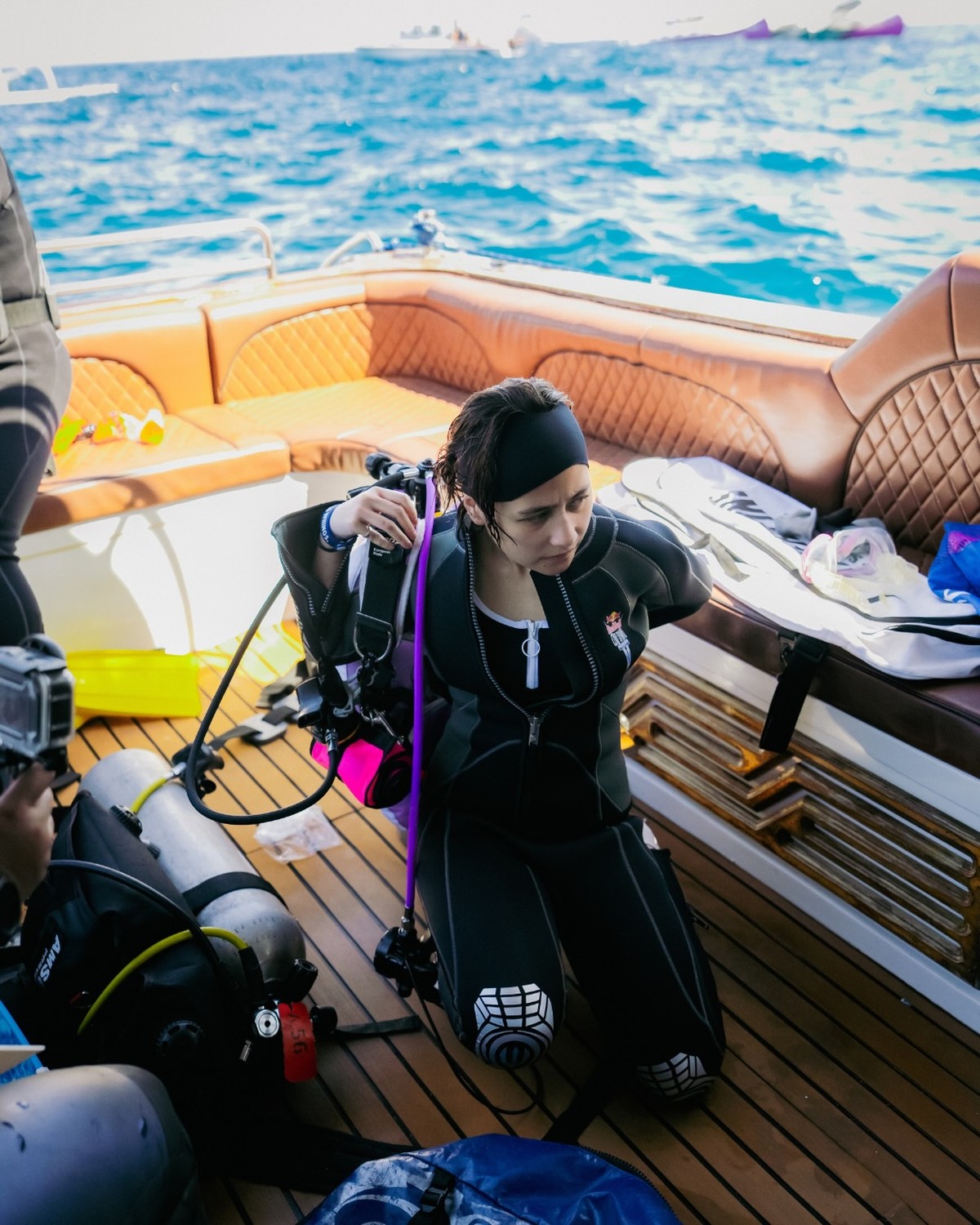 Prilly Latuconsina jadi rescue diver di Red Bull Cliff Diving&period;
