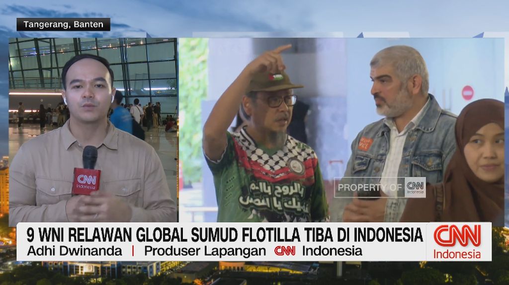 VIDEO:  9 WNI Relawan Global Sumud Flotilla Tiba di Indonesia