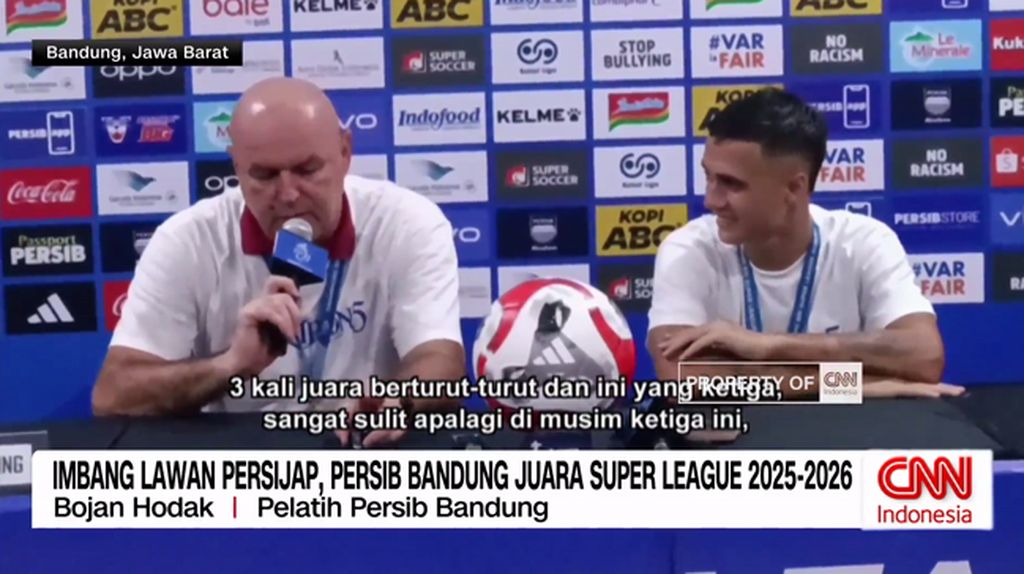 VIDEO: Kata-kata Bojan Hodak dan Eliano Usai Persib Kembali Juara Liga