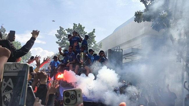 Konvoi Persib Kawasan Bandung Indah Plaza (BIP), Minggu (24/5/2026).