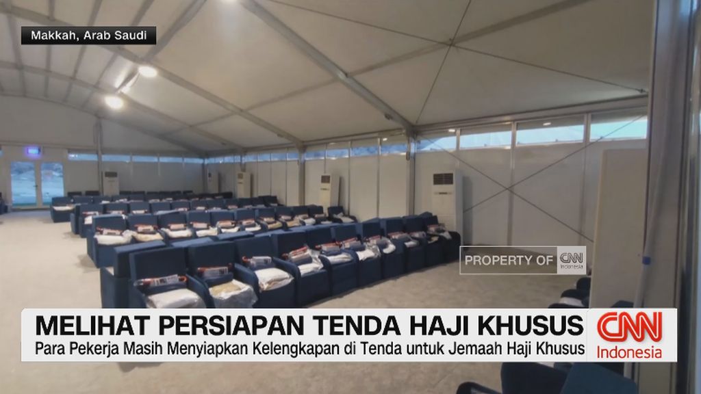 VIDEO: Melihat Persiapan Tenda Haji Khusus