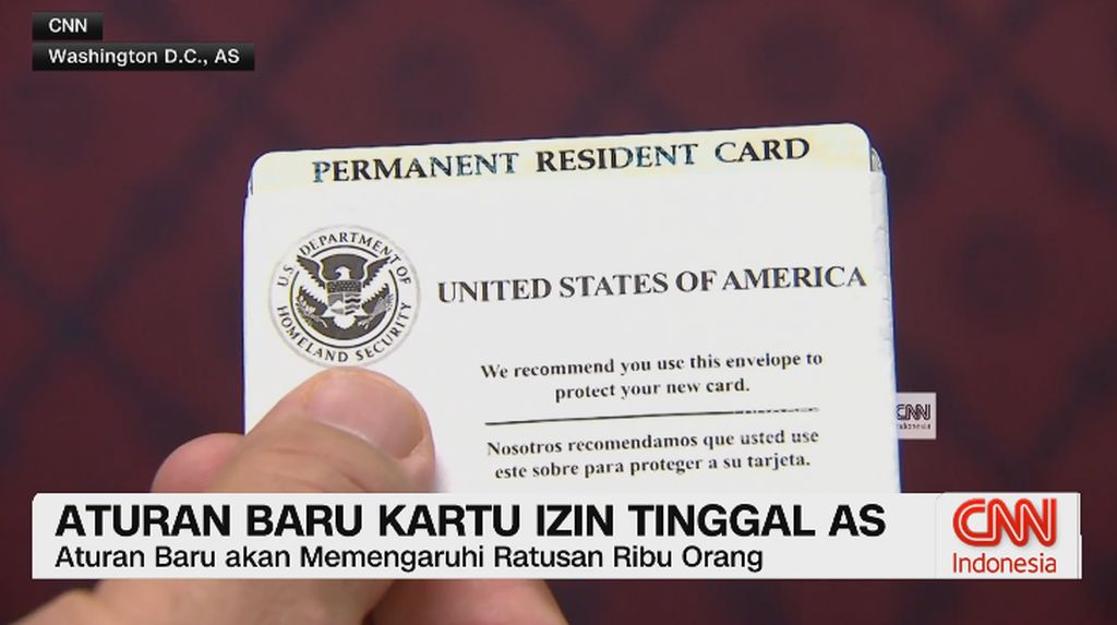 VIDEO: Aturan Baru Kartu Izin Tinggal AS