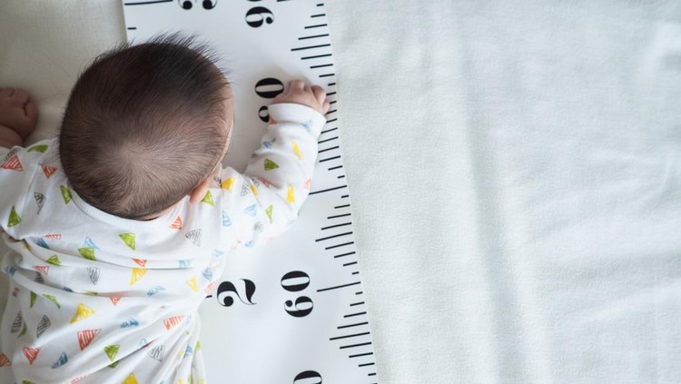 concept of baby growth&comma; height&comma; development
