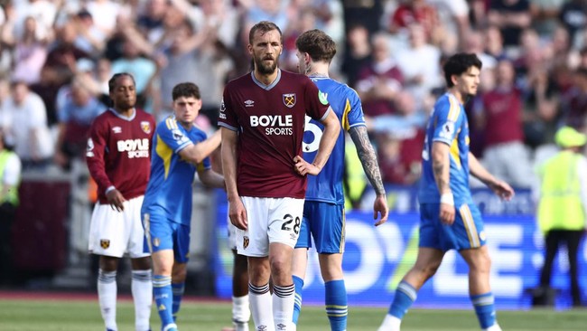 West Ham United resmi terdegradasi dari Premier League ke Champions pada musim depan.