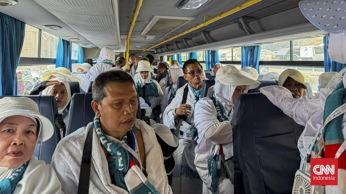 Jamaah Haji Asal Indonesia, bersiap menuju Arafah. Senin, 25 Mei 2026.