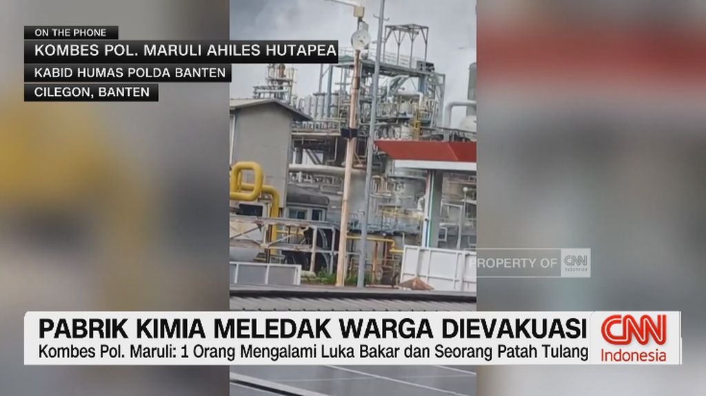 VIDEO: Pabrik Kimia Meledak, Warga Dievakuasi