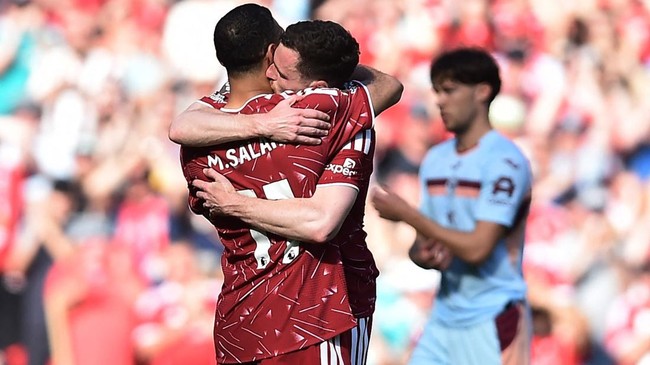 Perpisahan Liverpool dengan Mohamed Salah dan Andy Robertson