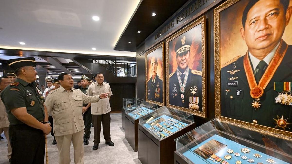 Prabowo Resmikan Museum Seskoad di Bandung