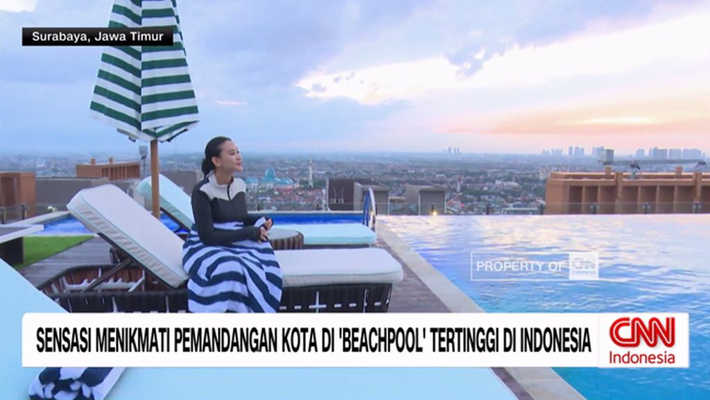 VIDEO: Menikmati Pemandangan di "Beachpool" Tertinggi di Indonesia