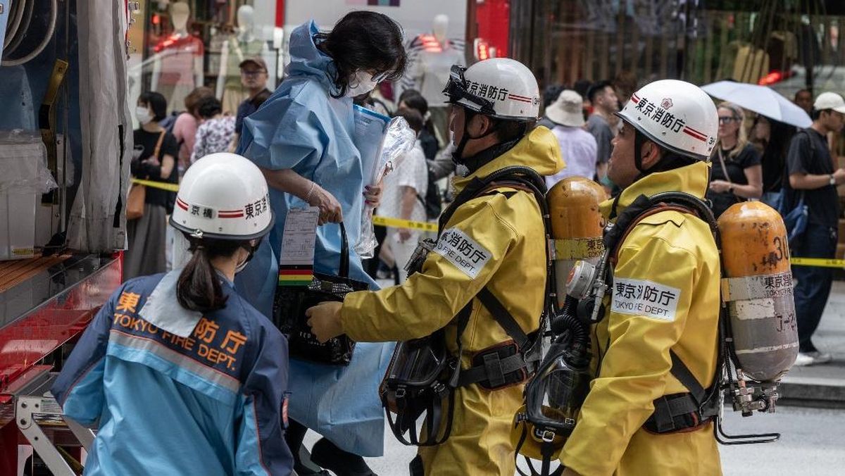 Serangan Zat Misterius Di Mall Ginza Jepang, 20 Orang Luka