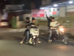 Viral Geng Motor Bawa Sajam Serang Warga di Makassar, 5 Remaja Ditangkap