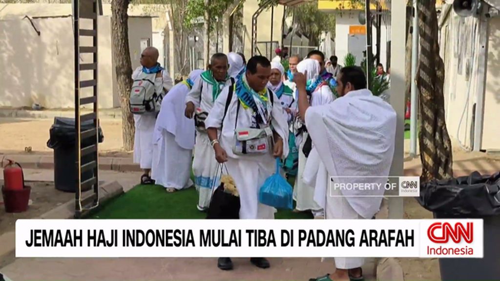 VIDEO: Jemaah Haji Indonesia Mulai Tiba di Padang Arafah