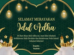 55+ Kartu Ucapan Idul Adha Penuh Makna dan Doa Kebaikan, Siap Dibagikan!