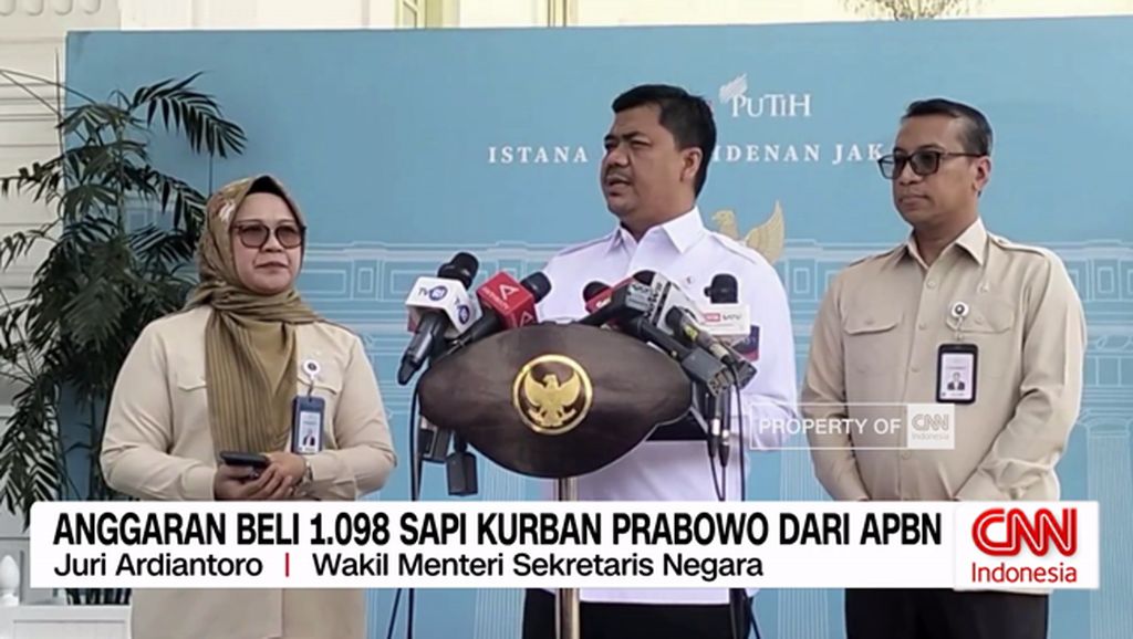 VIDEO: Penjelasan Wamensesneg soal Sapi Kurban Prabowo dari APBN