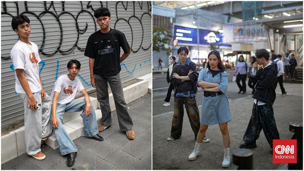 FOTO: Mengintip Gaya Nyentrik Gen Z Berburu Tren Fashion di Blok M