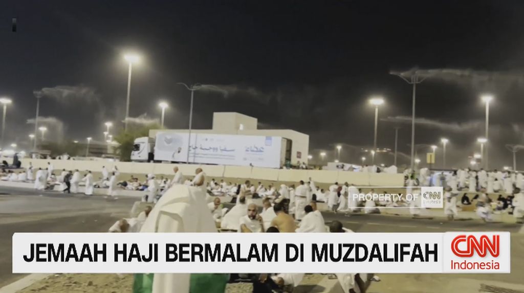 VIDEO: Jutaan Jemaah Haji Mabit di Muzdalifah Sebelum ke Mina