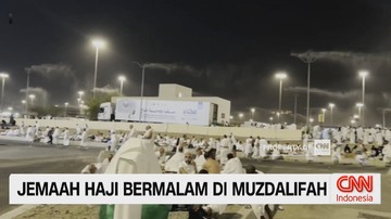 VIDEO: Jutaan Jemaah Haji Mabit di Muzdalifah Sebelum ke Mina