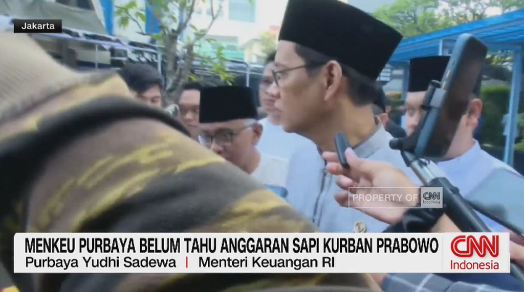 VIDEO: Menkeu Purbaya Belum Tahu Anggaran Sapi Kurban Prabowo