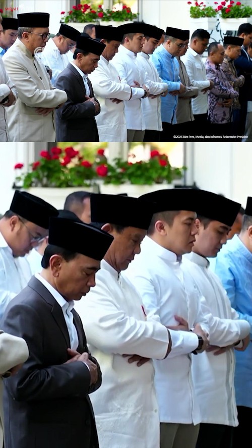 Momen Prabowo Salat Iduladha dengan Diaspora RI di Paris.