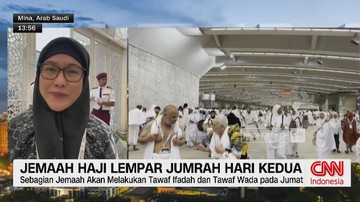 VIDEO: Jemaah Haji Kembali Lempar Jumrah Ula, Wustha dan Aqaba