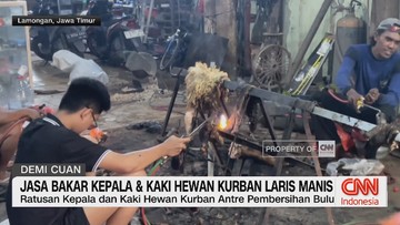 VIDEO: Jasa Bakar Kepala dan Kaki Hewan Kurban Laris Manis