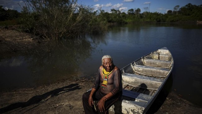 Indigenous leader Megaron Txucarramae attends an interview with Reuters at Pykany village in the Menkragnoti Indigenous Territory of the Kayapo people, in Para state, Brazil May 20, 2026. REUTERS/Adriano Machado