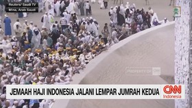 Jemaah Haji Indonesia Jalani Lempar Jumrah Kedua