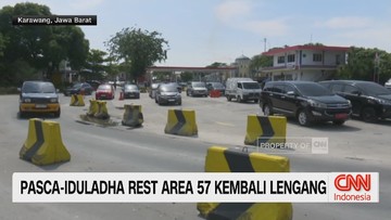 VIDEO: Pasca-Iduladha Rest Area 57 Kembali Lengang