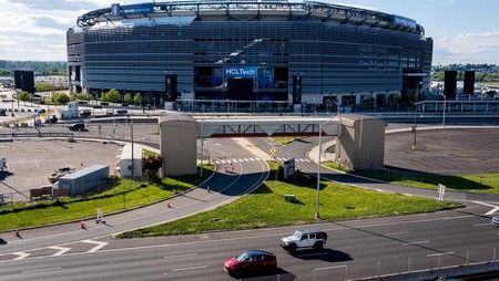 MetLife Stadium is pictured on the day of the new real-grass pitch installation ahead of the 2026 FIFA World Cup in East Rutherford, New Jersey, U.S., May 7, 2026. REUTERS/Angelina Katsanis