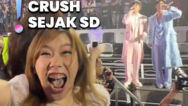 Video: Heboh Nonton Konser F4, Cherly Juno Girang di-Notice Vic Chou